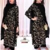 Black Zari Embroidered Dress