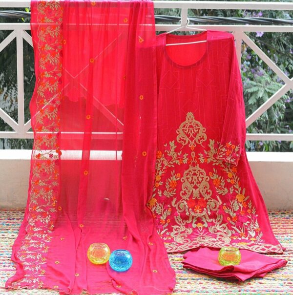 Magenta Alluring Ethnic Dress