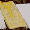 Yellow Gotta Patti Chikan Dress