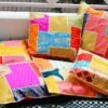 Handmade Patchwork Shimmer Gota Cushion