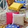 Handmade Gota Cushion Covers ( Set of 6 )