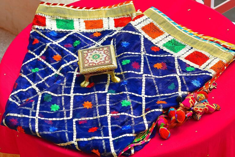 Beautiful Embroidered Phulkari Chiffon Dupatta