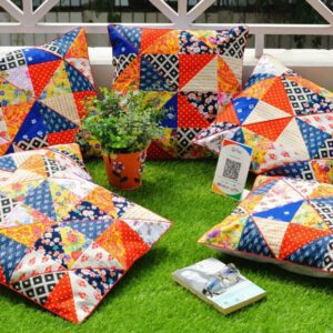 Breathtaking Handmade Patchwork Multicolor Cushion Covers