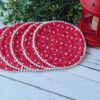 Beautiful Circular Cutwork Tea Coasters