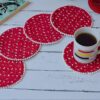 Beautiful Circular Cutwork Tea Coasters