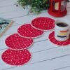 Beautiful Circular Cutwork Tea Coasters