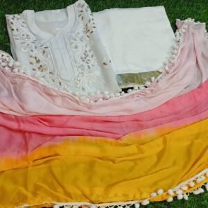 White Lucknowi Outfit