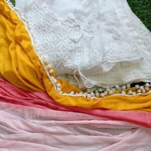 White Chikankari Outfit