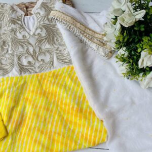 Eyecatching Leheriya Anarkali Dress