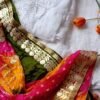 White Multi Bhandej Chikankari Outfit