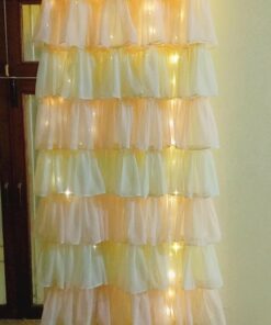 Super Amazing Dualshade Ruffled Curtains (2 Sets)