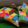 Handmade Patchwork Banarasi Gota Cushion Covers