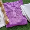 Lavender Pure Viscose Georgette Lucknowi Chikan Outfit