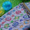 Pretty Grey Multicolor Phulkari Dupatta