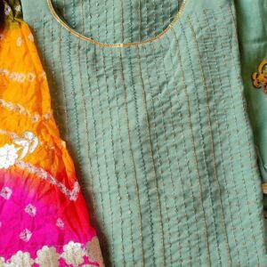 Stylish Pastel Green Multi Outfit