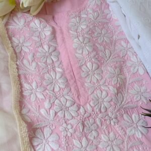 Summer Cool Baby Pink Chikankari Outfit