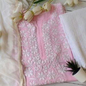 Summer Cool Baby Pink Chikankari Outfit