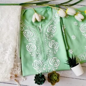 Pastel Green Chikankari Outfit