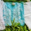 Delightful Sky Blue Chikankari Outfit