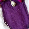 Flawless Purple Mukaish Chikankari Outfit