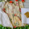 Captivating Summer Floral Chikankari Anarkali Outfit