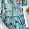 Breathtaking Summer Floral Chikankari Anarkali Outfit