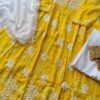 Radiant Summer Floral Chikankari Anarkali Outfit