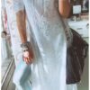 Summer Cool White Chikankari Kurta With Blue Denim Pants