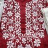 Eye Catching Maroon Modal Cotton Chikankari Outfit