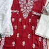 Eye Catching Maroon Modal Cotton Chikankari Outfit