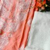 Summer Perfect Peach Modal Cotton Chikankari Outfit