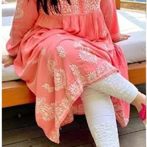 Easy Breezy Modal Cotton Chikankari Anarkali Outfit