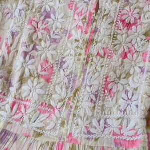 Irresistible Summer Floral Chikankari Anarkali Outfit