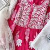 Gleaming Summer Floral Chikankari Anarkali Outfit