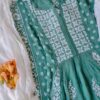 Seductive Pastel Green Modal Cotton Chikankari Anarkali Outfit