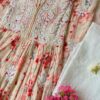 Stunning Floral Chikankari Anarkali Outfit