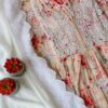 Stunning Floral Chikankari Anarkali Outfit