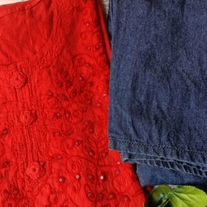 Impressive Applique Embroidered Casual Outfit