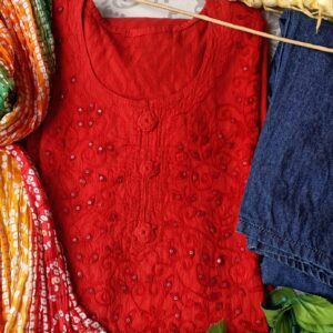 Impressive Applique Embroidered Casual Outfit