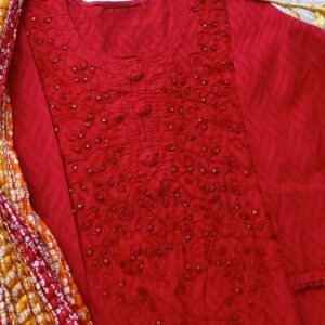 Impressive Applique Embroidered Casual Outfit