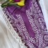 Fashionable Lilac Purple Chikankari Outfit