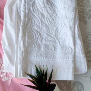 Breathtaking Baby Pink Chikankari Anarkali Outfit
