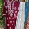 Imperial Maroon Modal Chikankari Outfit