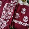 Imperial Maroon Modal Chikankari Outfit