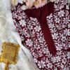 Imperial Maroon Modal Chikankari Outfit