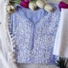 Soothing Pastel Blue Modal Chikankari Outfit