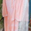 Relaxing Pastel Peach Modal Chikankari Outfit