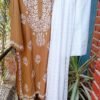 Marvelous Peanut Brown Modal Chikankari Outfit