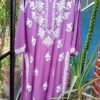 Spectacular Pastel Onion Purple Chikankari Outfit