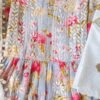 Tranquilising Grey Multicolor Chikankari Anarkali Outfit